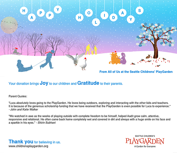 Happy Holidays from the PlayGarden